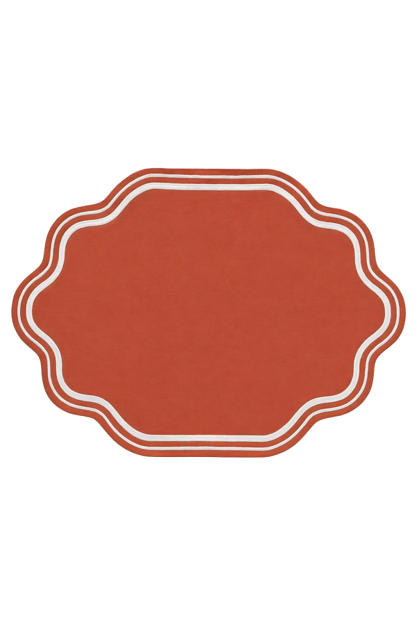 Embroidered Cotton Placemat