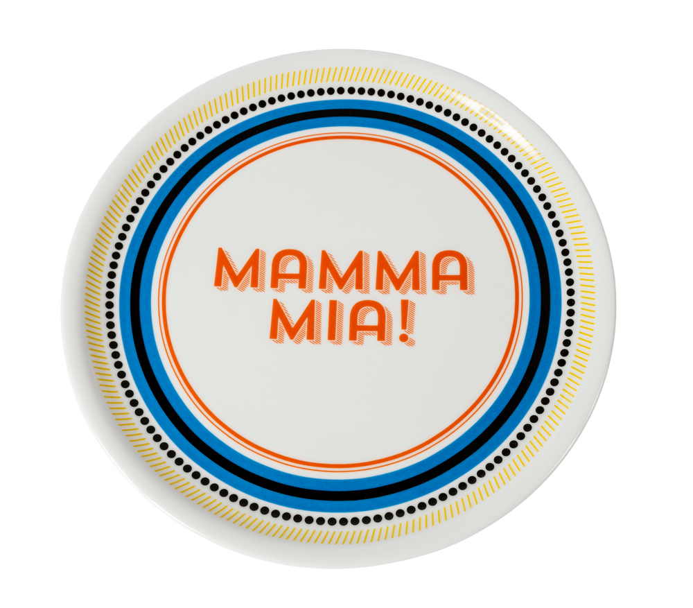Mamma Mia Pizza Plate
