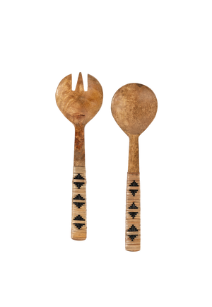 Mango Wood Salad Servers