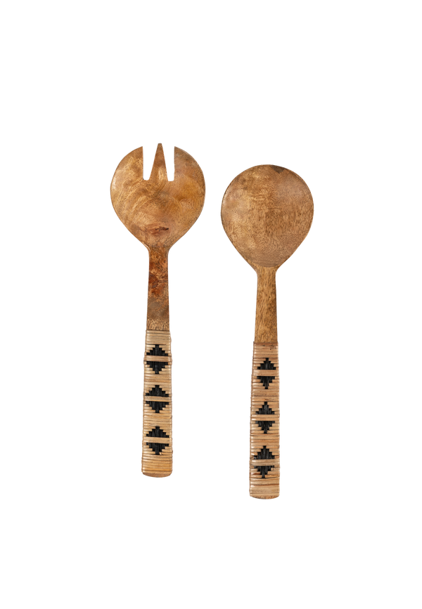 Mango Wood Salad Servers