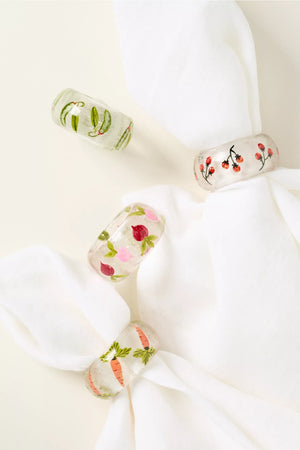 Crudité Napkin Rings