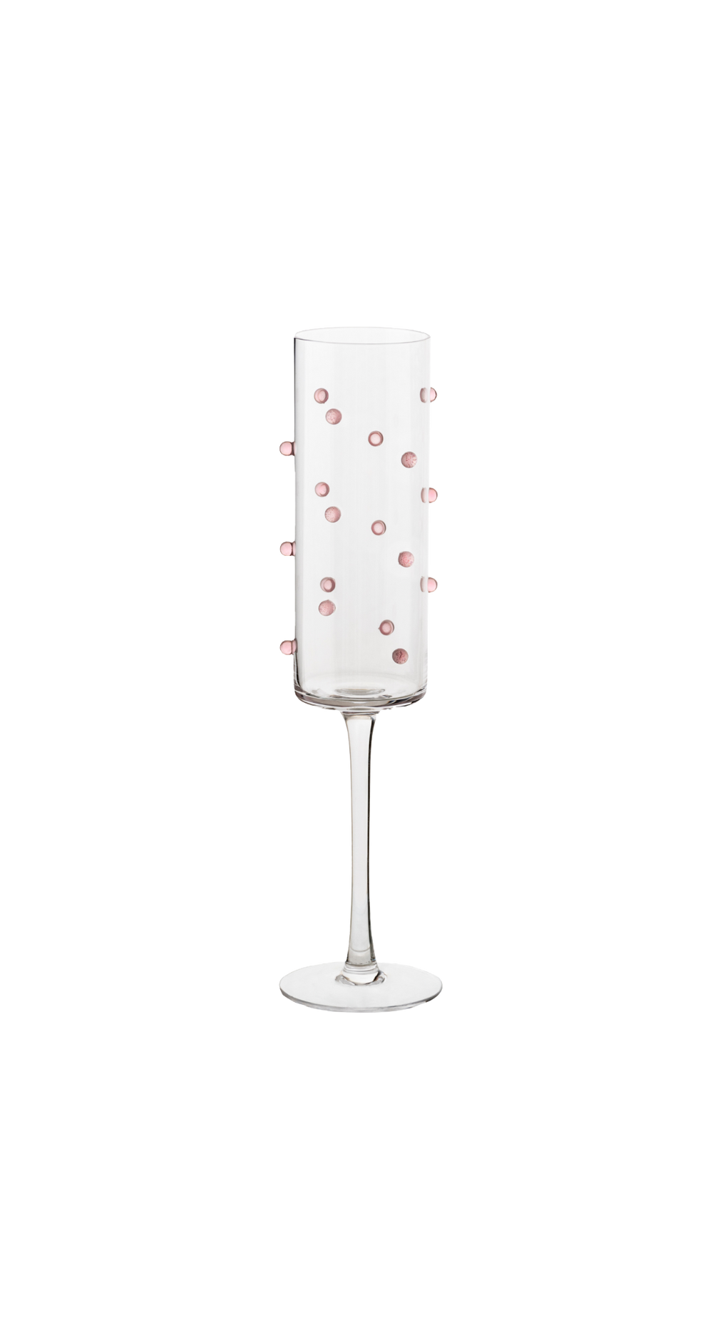 Pink Confetti Flutes Set of 2
