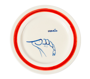 Handmade Repas de Mer Plates Set of 4