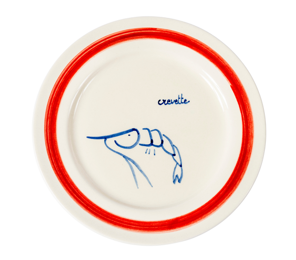 Handmade Repas de Mer Plates Set of 4