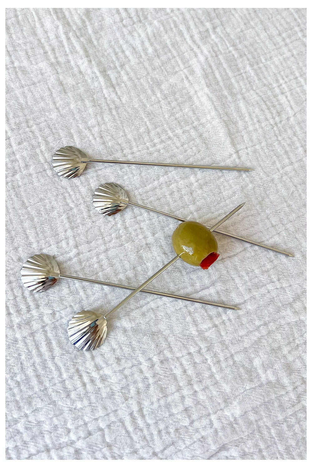Shell Cocktail Picks Set of 4