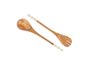 Striped Salad Servers