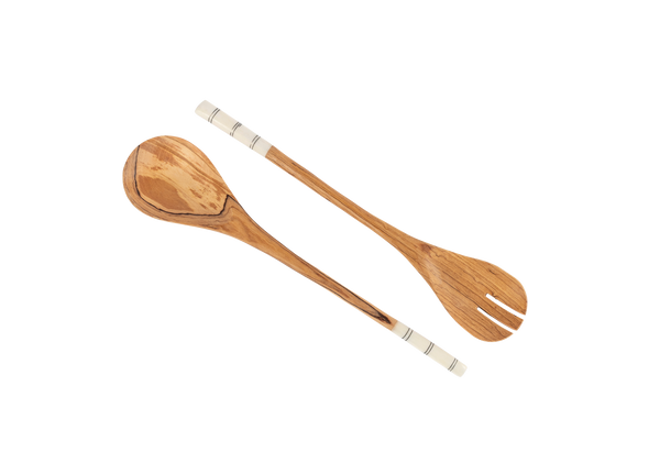 Striped Salad Servers