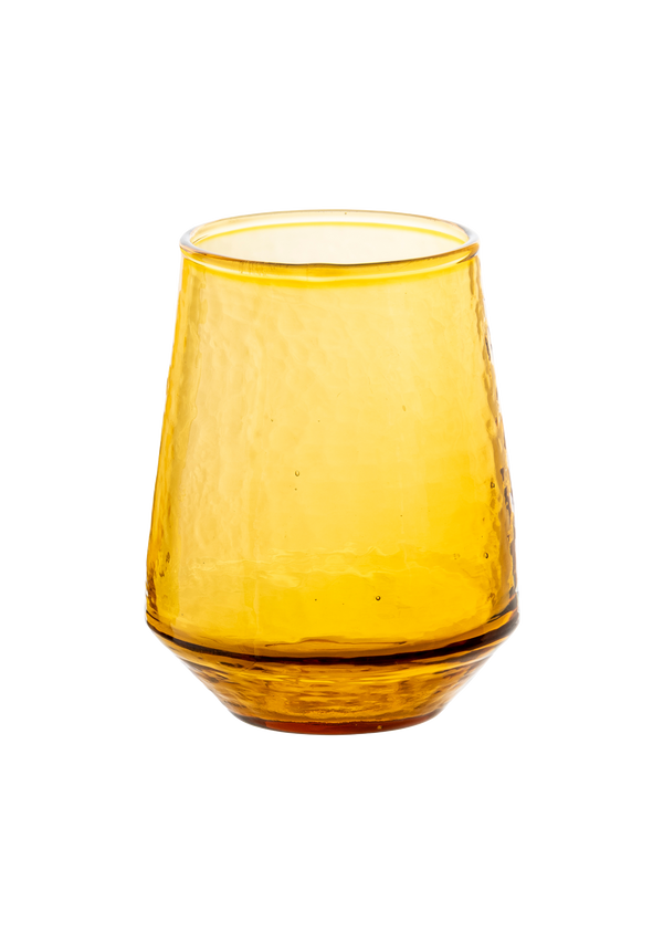 Hammered Glass Tumblers Set of 2
