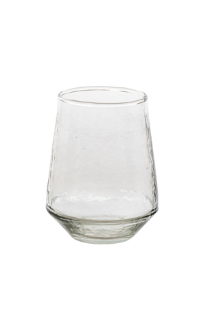Hammered Glass Tumblers Set of 2