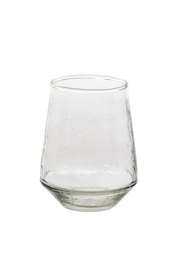 Hammered Glass Tumblers Set of 2