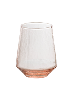 Hammered Glass Tumblers Set of 2