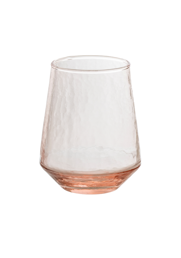 Hammered Glass Tumblers Set of 2